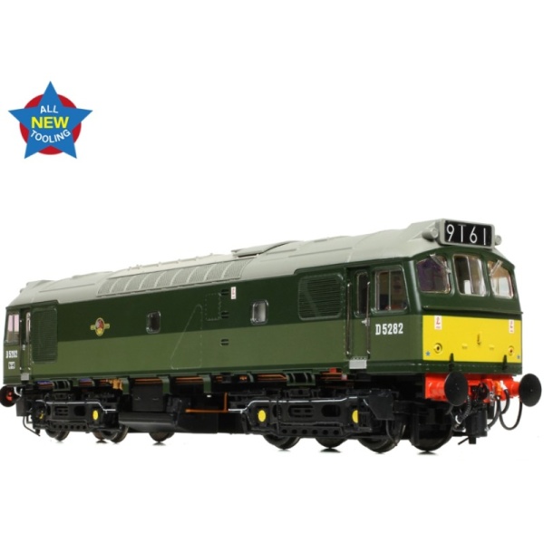 Bachmann 32-341 Class 25/2 D5282 in BR Two Tone Green livery with Small Yellow Panel Diesel Locomotive